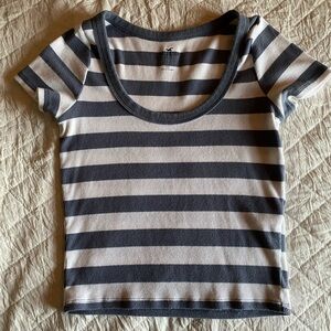 ❌SOLD❌Hollister striped baby tee